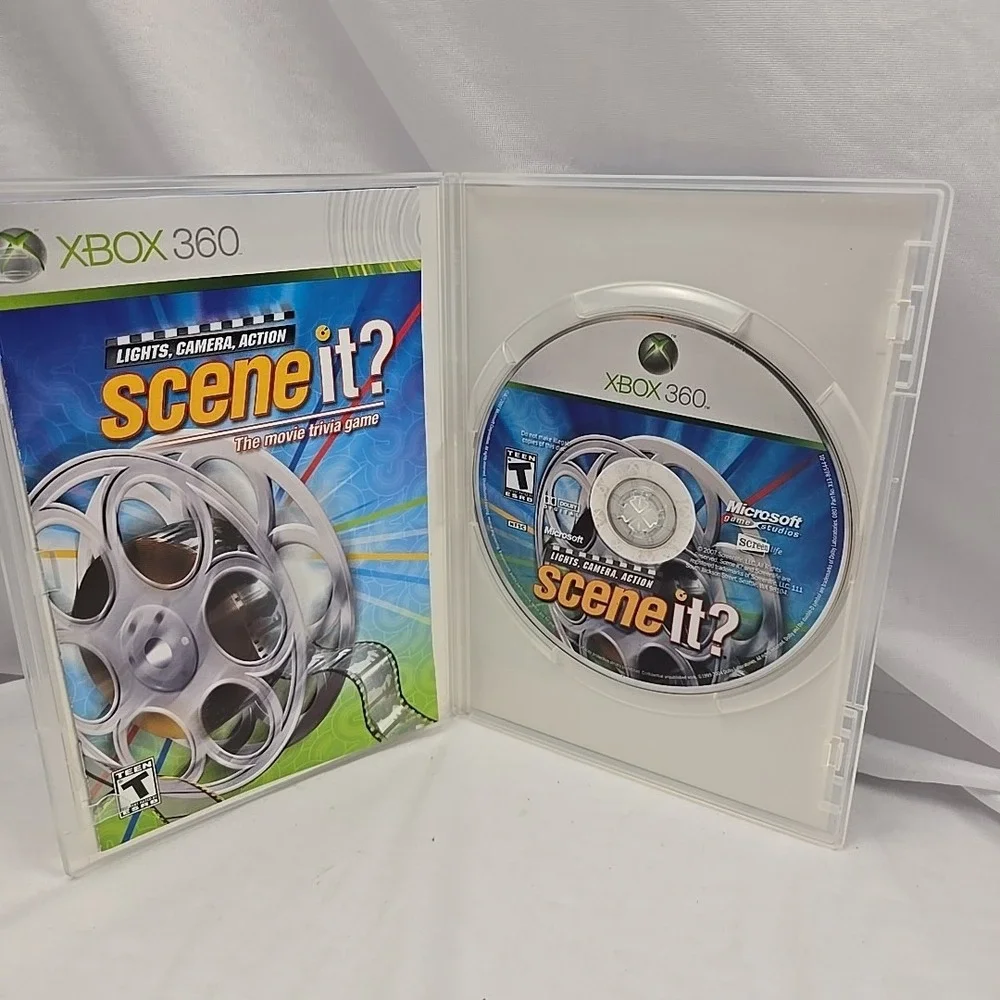 Scene It?: The Movie Trivia Game ~ Microsoft XBOX 360‎ Game ~ Complete W/ Manual